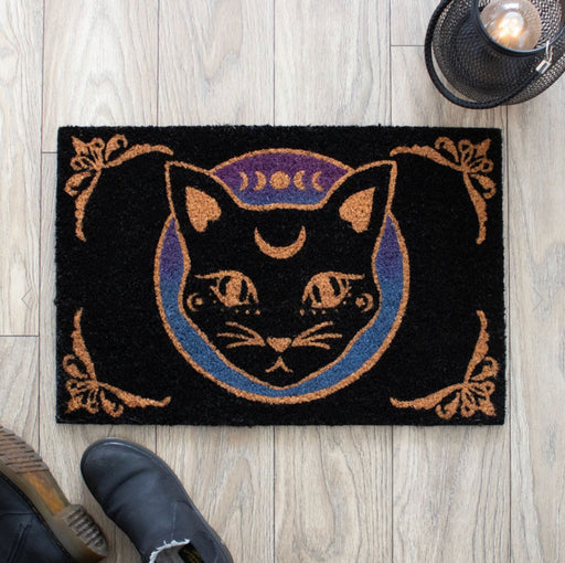 Black Mystic Mog Cat Doormat