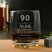 Personalised 90th Birthday Whisky Glass Tumbler