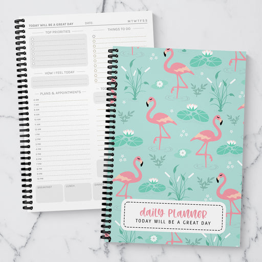 Fancy Flamingo A5 Daily Planner