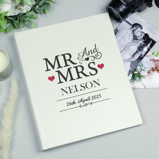 Personalised Mr & Mrs Wedding Photo Album