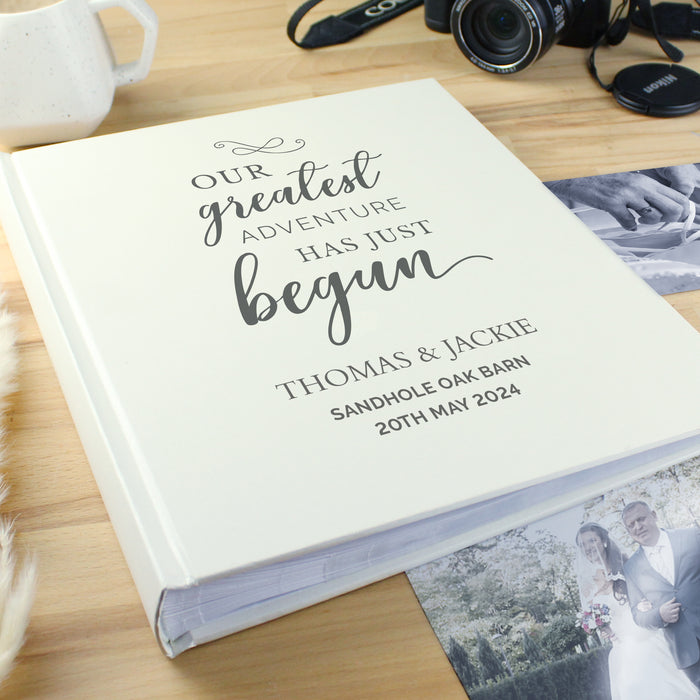 Personalised Our Greatest Adventure Traditional Wedding Photo Album