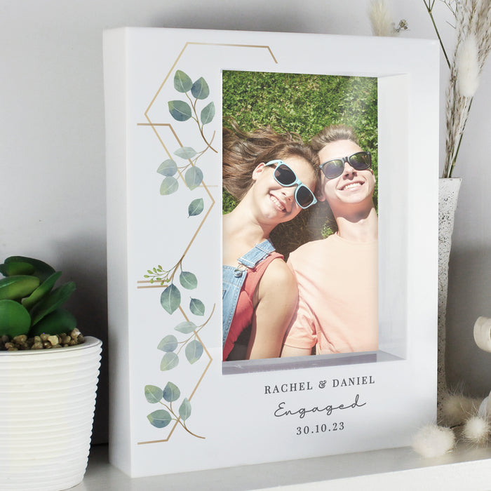 Personalised Botanical Wedding Box Photo Frame 6x4