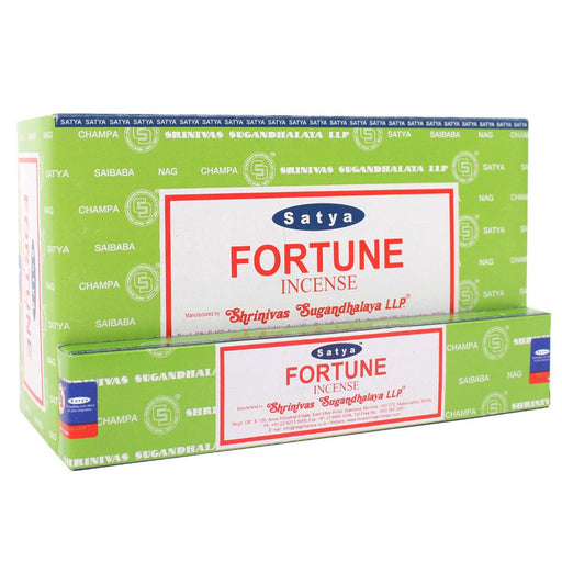 12 Packs of Fortune Incense Sticks by Satya
