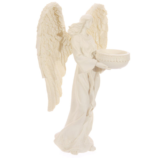 Standing Angel Figurine Tea Light Candle Holder 23cm