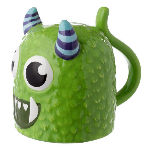 Novelty Monster Green Upside Down Ceramic Shaped Mug