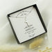 Personalised In Loving Memory Memorial Cross Sentiment Necklace and Box