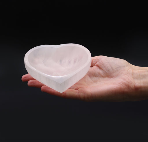 Selenite Heart Bowl - Multiple sizes