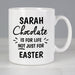 Personalised Chocolate Is For Life Not Just For Easter Mug