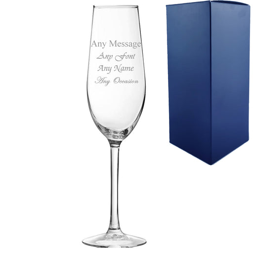 Engraved 5.5oz Domaine Champagne Flute Image 1