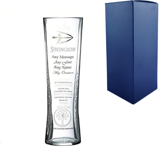 Engraved Strongbow Pint Glass with Gift Box Image 2