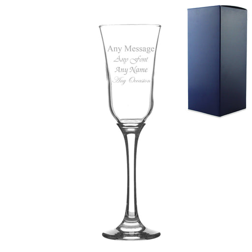 Engraved 225ml Tromba Champagne Flute with Gift Box Image 1