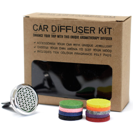 Aromatherapy Car Diffuser Kit - Flower of Life - 30mm