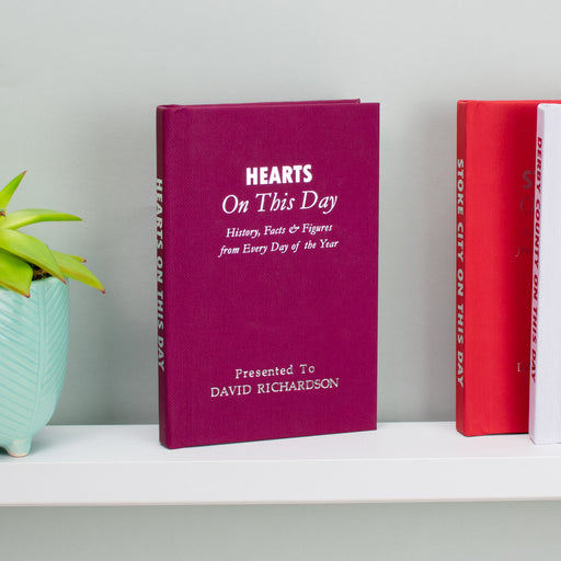 Personalised Hearts On This Day Football Book