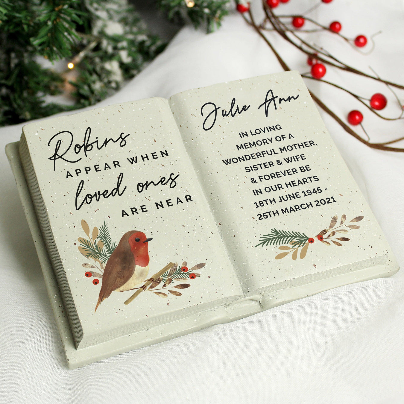 Personalised Memorial Gravestone Books