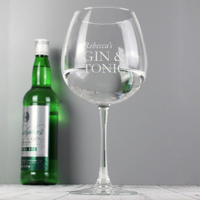 Personalised Gin Glasses | Engraved Gin Glasses