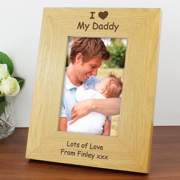 Personalised Fathers Day Photo frames | Engraved Fathers Day Photo Frames
