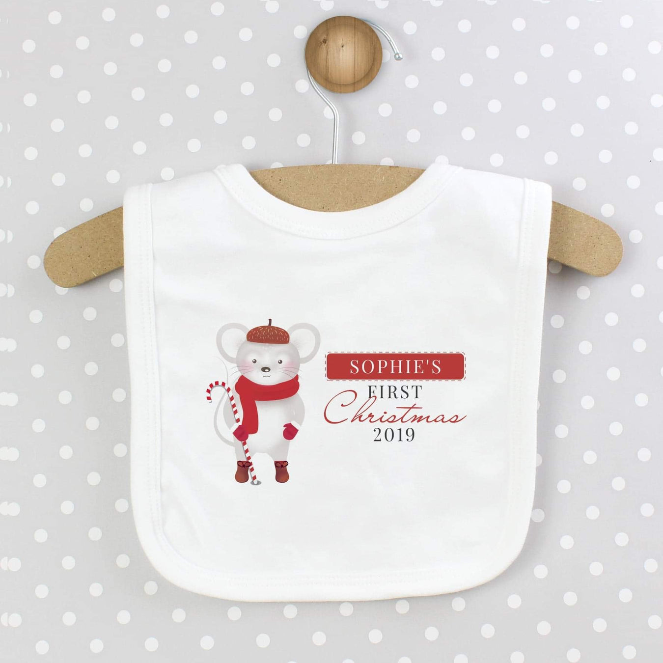 Personalised First Christmas Baby Bibs & Baby Grows