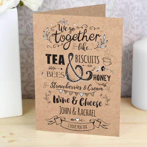 Personalised Valentine’s Day Card Free UK Shipping