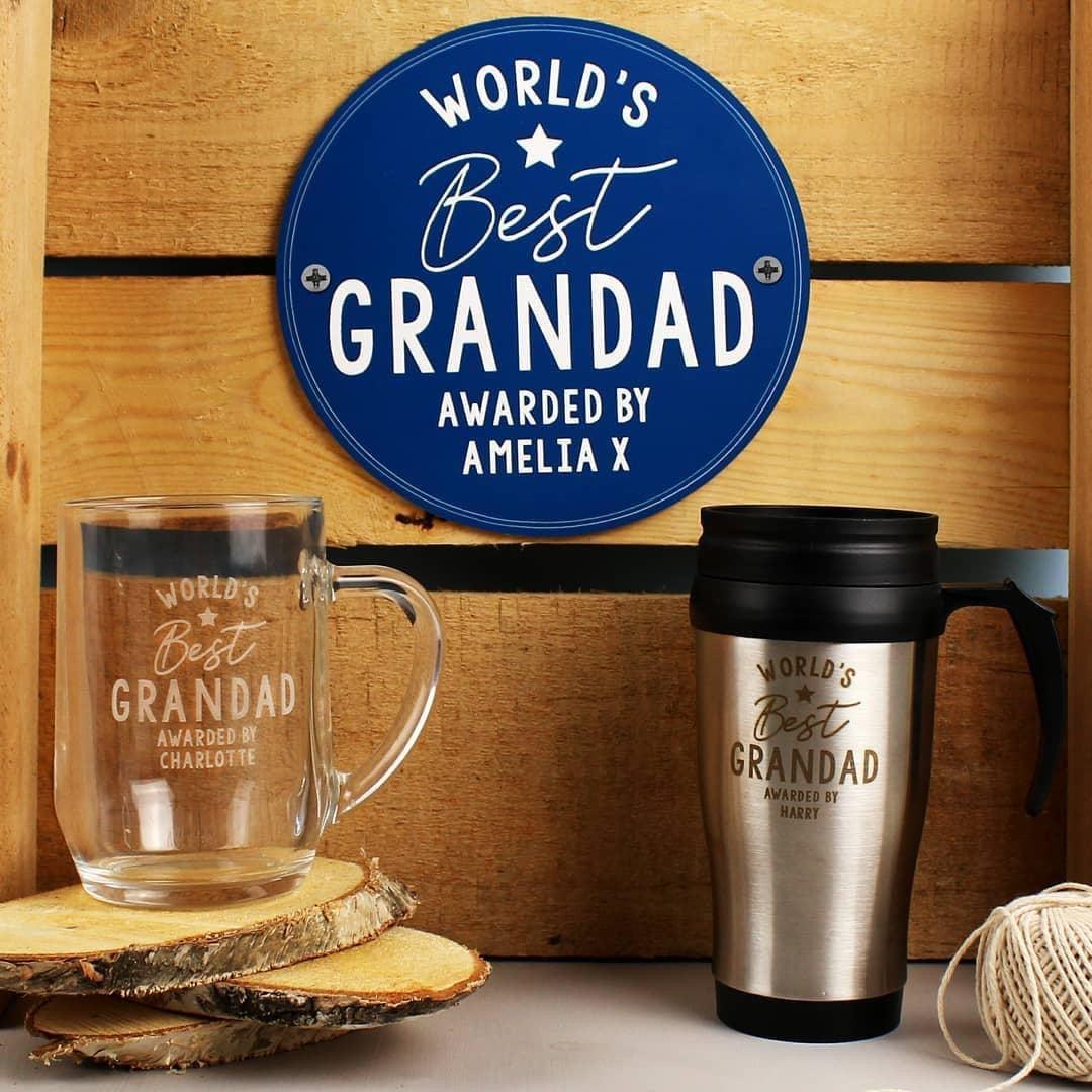 Personalised Worlds Best Glass | Mug | Sign For Dad