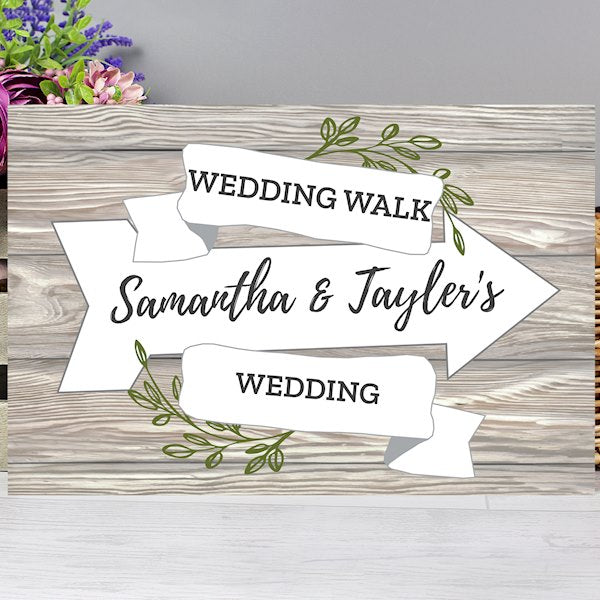 Personalised Wedding Venue Decorations