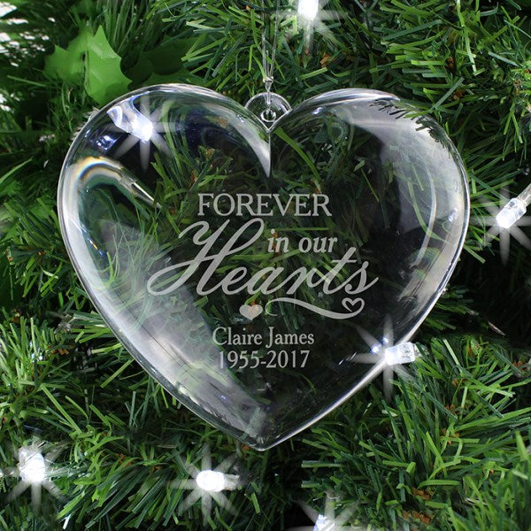 Personalised Engraved Memorial Memory Decorations