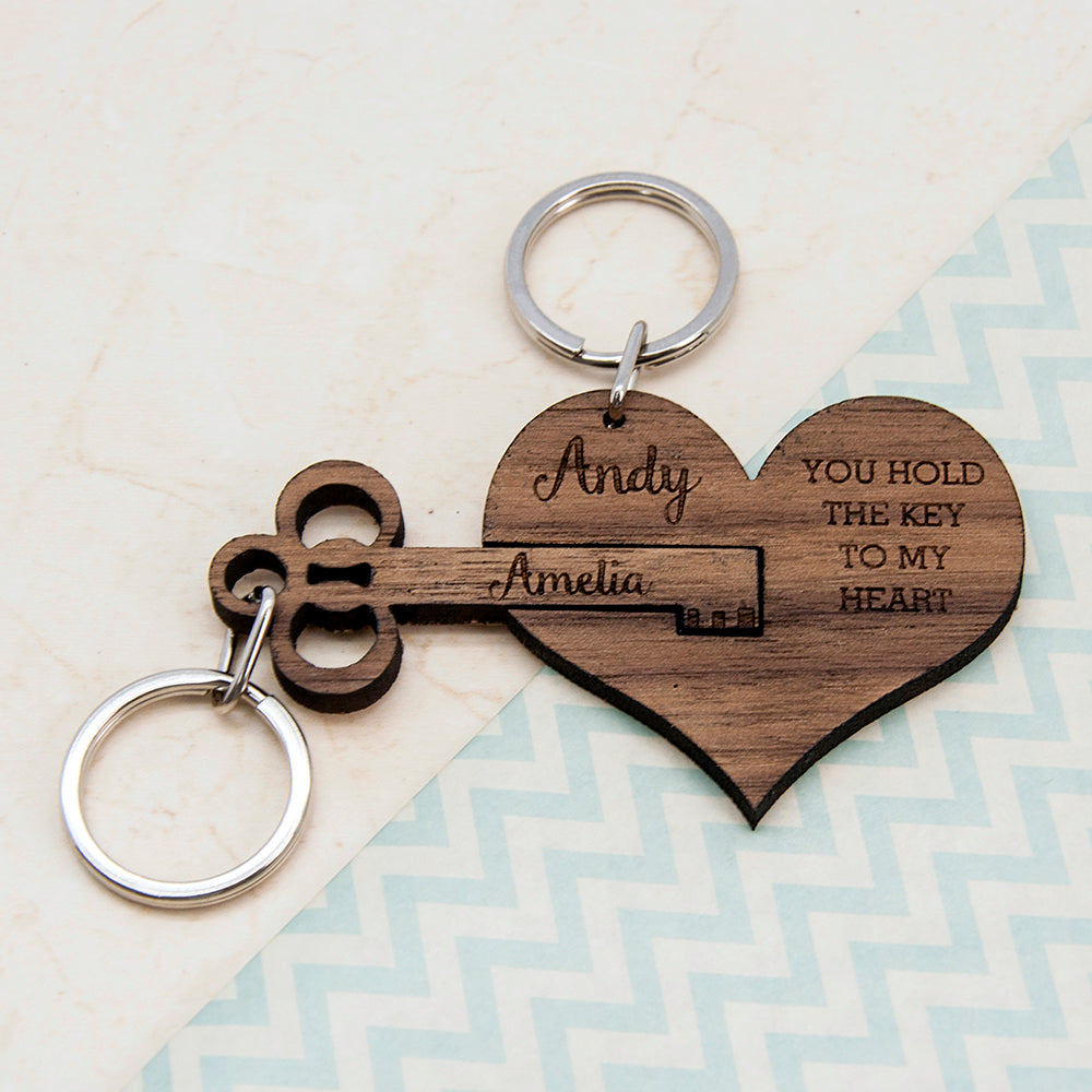 Personalised Keyrings | Personalised Wooden Keyrings