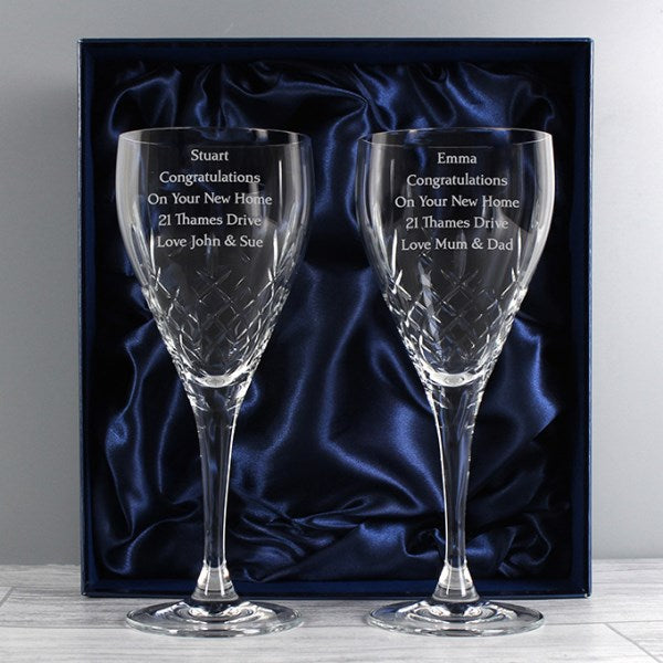 Personalised Wedding Glasses | Engraved Glassware