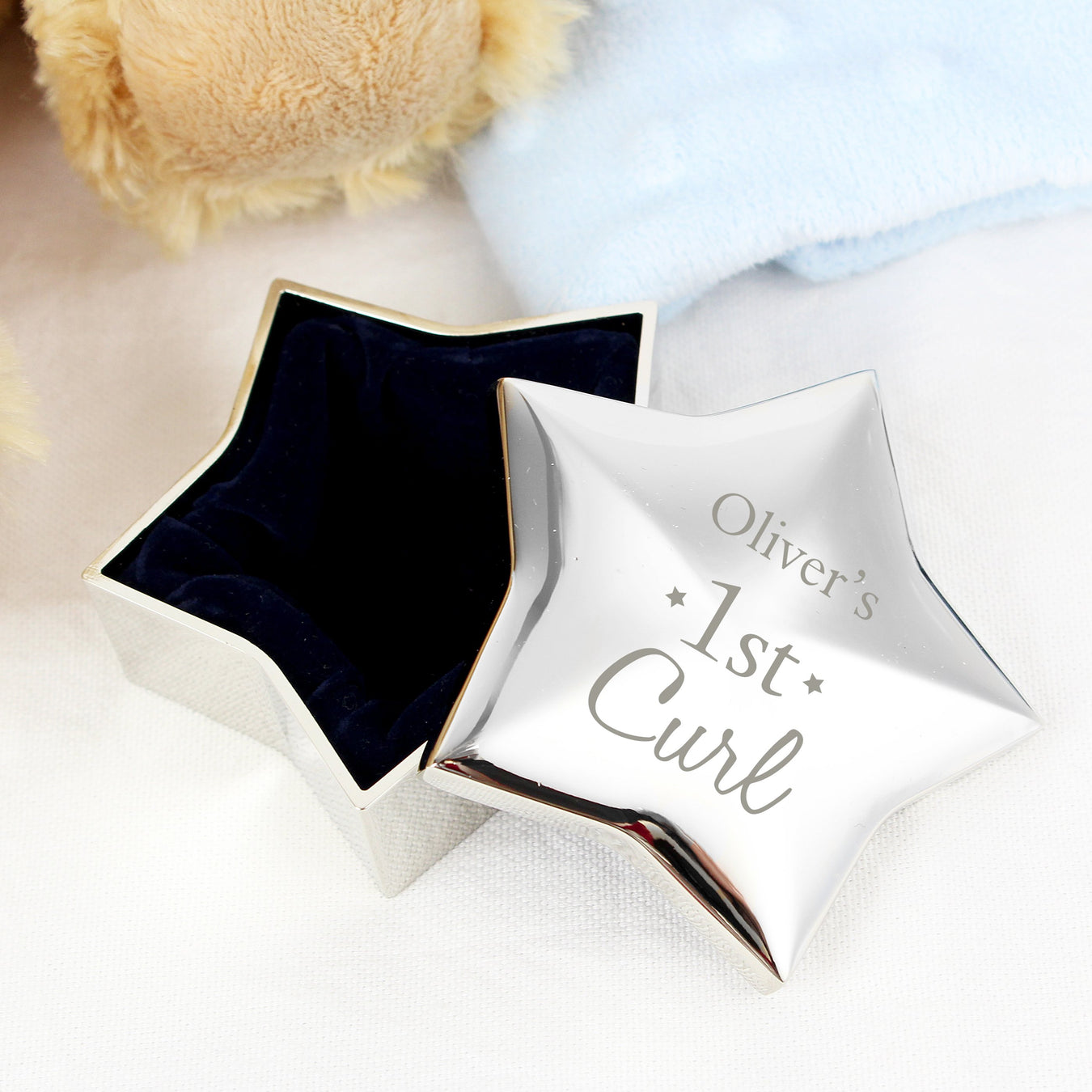 Personalised 1st Curl & 1st Tooth Keepsake Boxes