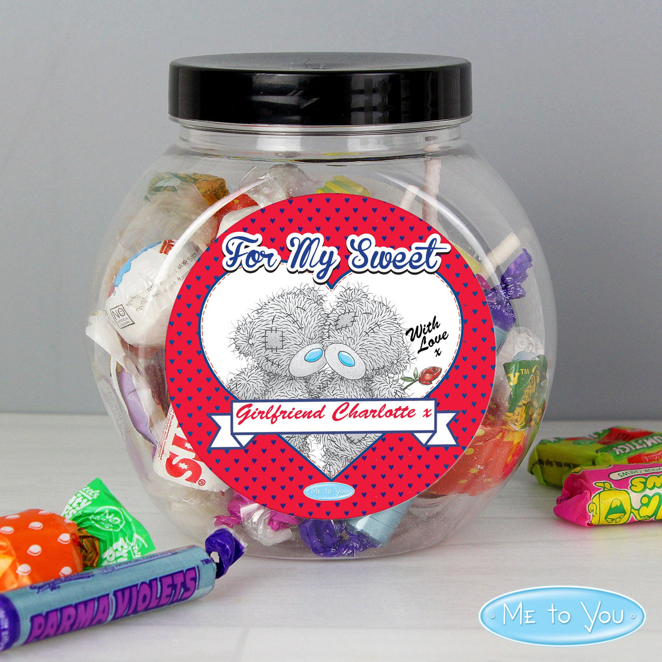Personalised Valentines Day Sweet Jars