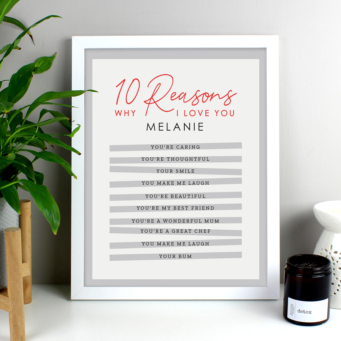 Personalised A4 & A3 Framed Prints | Wall Art Framed | Name Prints