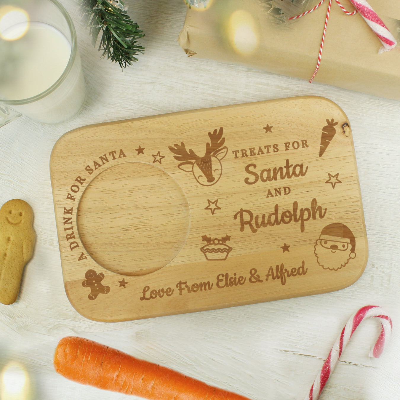 Personalised Christmas Eve Plates & Boards UK