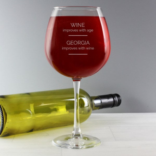 Personalised Wine Glass For Dad | Daddy | Father