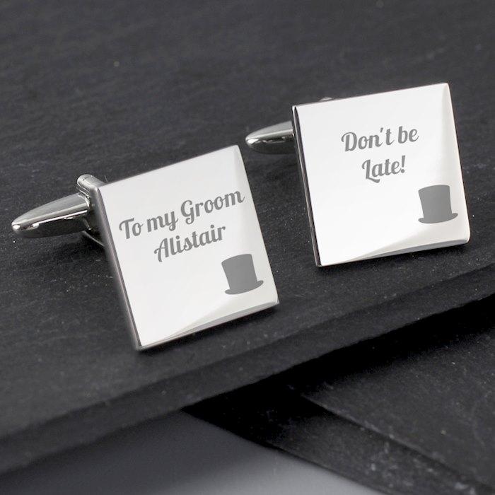 Personalised Engraved Cufflinks | Custom Cufflinks Engraving | Personalised Cufflinks For Weddings