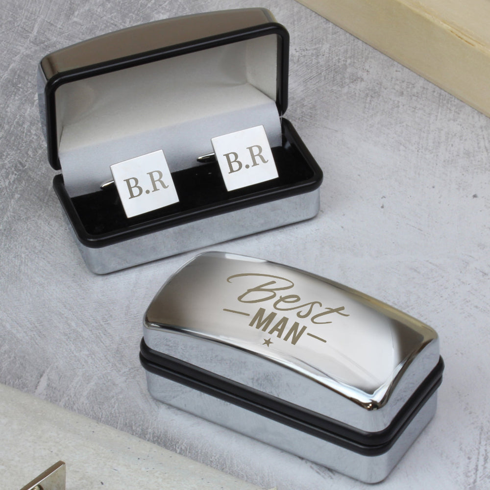 Engraved Best Man Cufflinks
