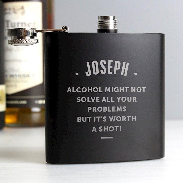 Personalised Hip Flasks | Engraved Hip Flasks For Him | Her | Wedding