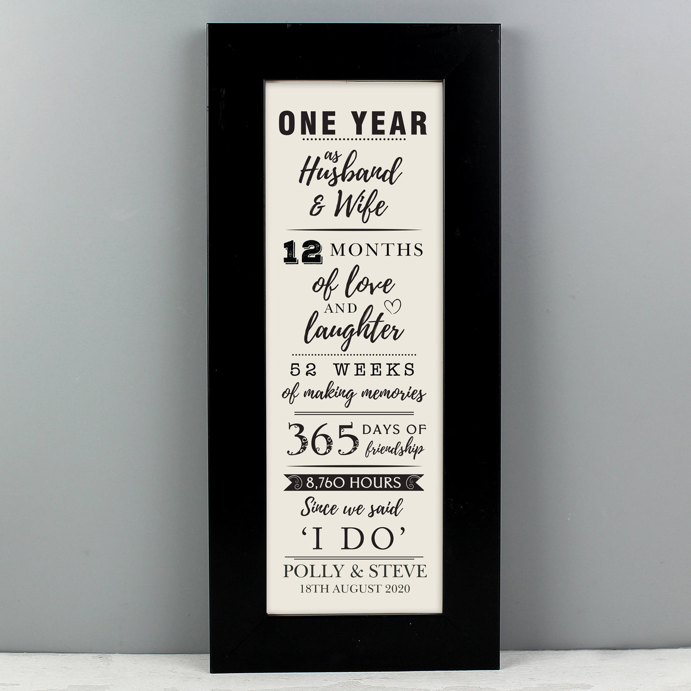 Personalised 1st Anniversary Gifts