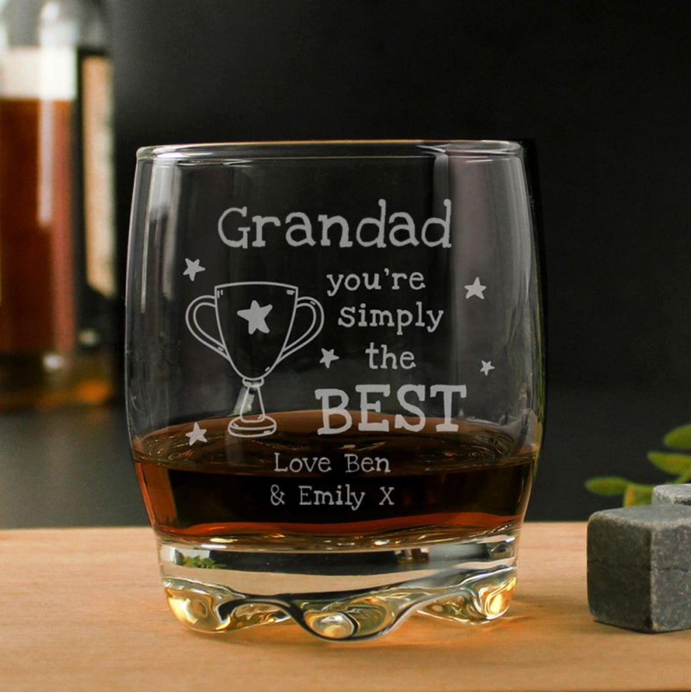 Engraved Grandad Glass