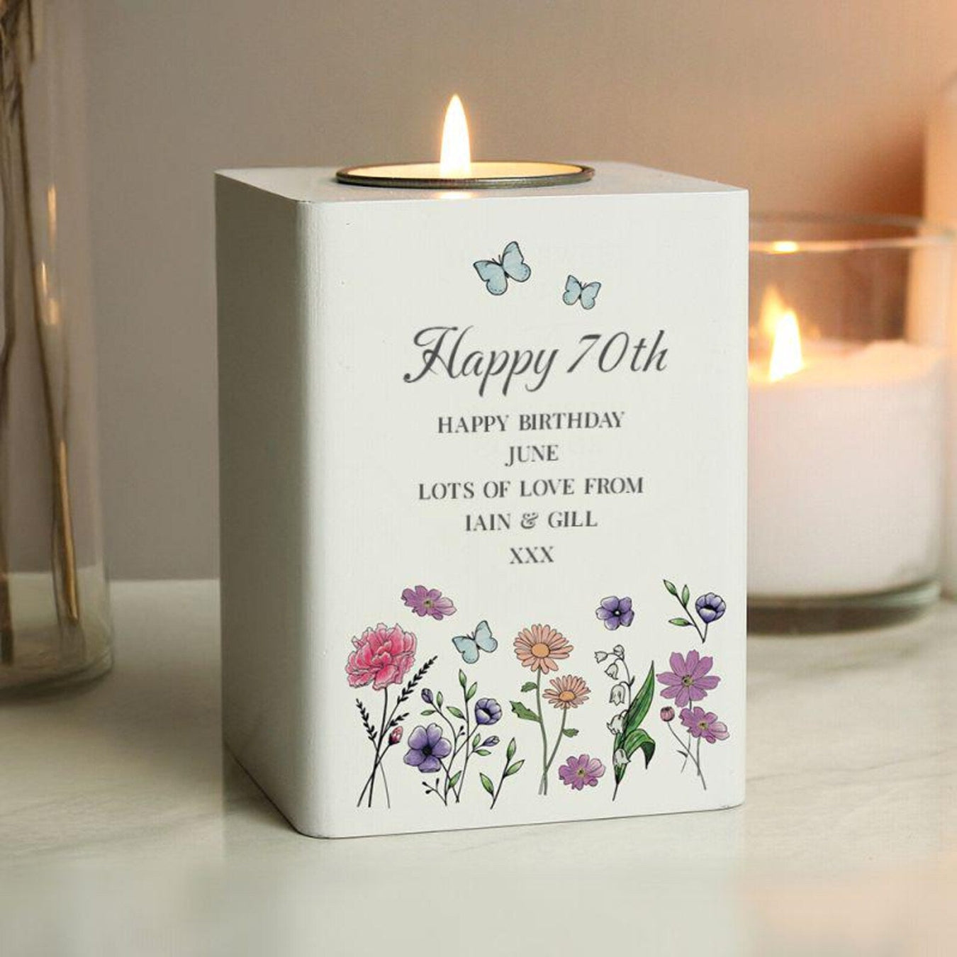 70th Birthday Candle