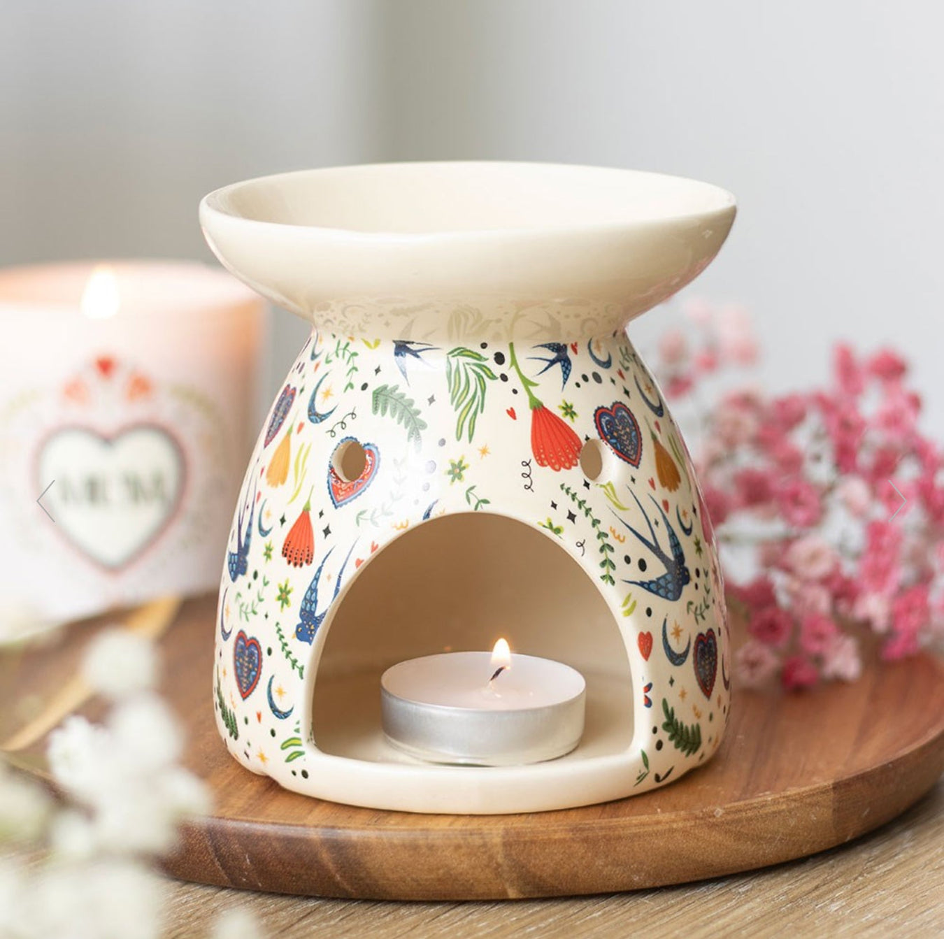 Midnight Bloom Birds & Florals Home Decor