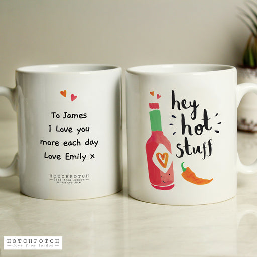 Personalised Hey Hot Stuff Mug