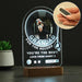 Personalised For The Record You’re The Best Photo Upload LED Light