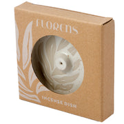 Florens Hesperantha Cream Stoneware Ashcatcher Incense Sticks Burner