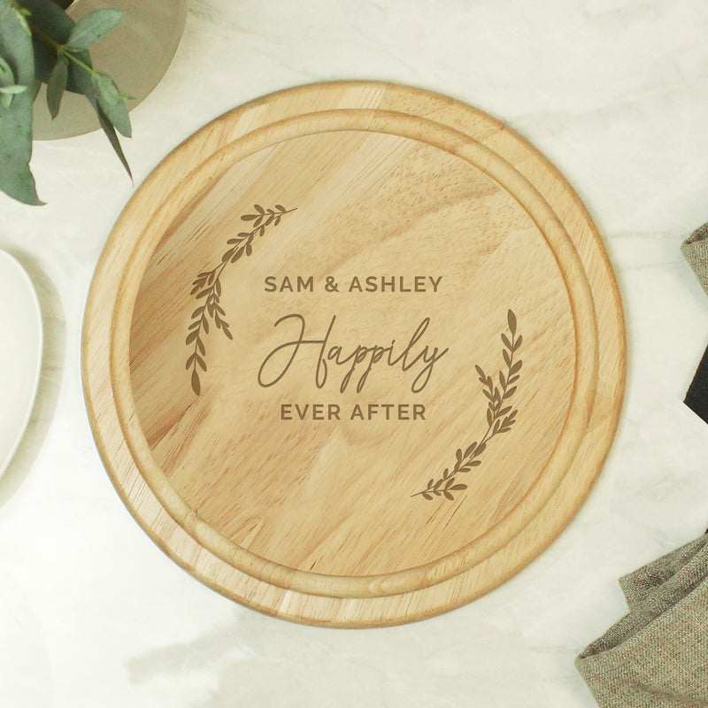 Personalised Wedding Wooden Chopping Board