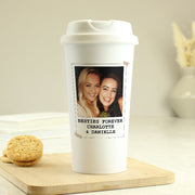 Photo Upload & Text Travel Mug
