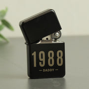 Personalised Birthday Black Lighter