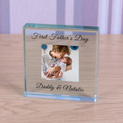 First Father’s Day Photo Gift Plaque - Daddy &