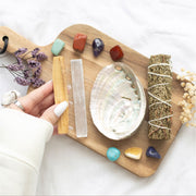 Divine Energy Smudge and Stone Wellness Kit Gift Set