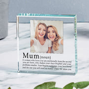Definition of a Mum Photo Gift Plaque