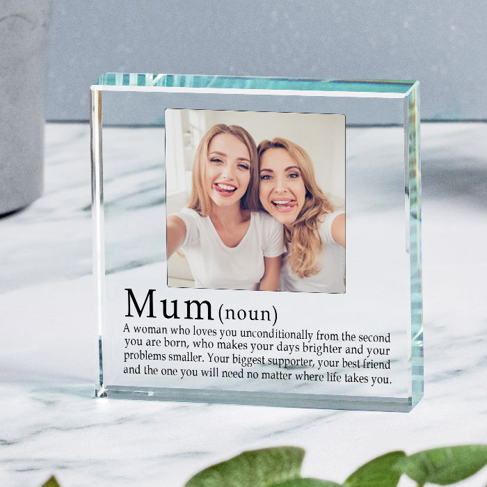 Definition of a Mum Photo Gift Plaque