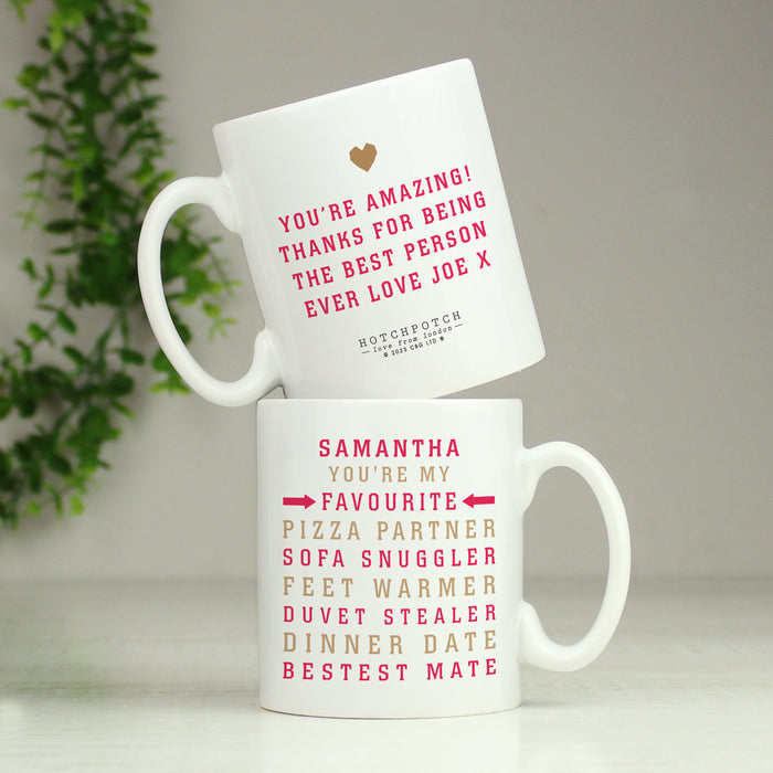 Personalised You’re My Favourite Mug